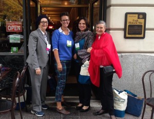  From left to right: Jane Via, Debra Jenson, Laila Al-Marayati, Lesley Sachs